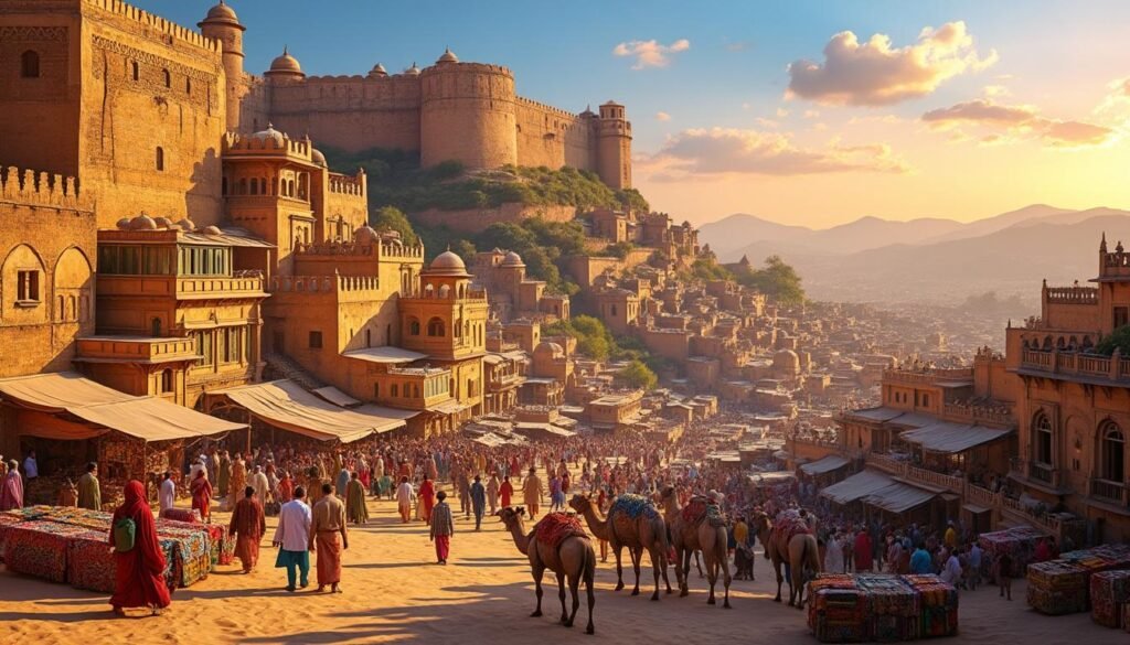 découvrez les incontournables de la cité dorée de jaisalmer au rajasthan : son impressionnant fort, ses havelis historiques, ses marchés colorés et les paysages désertiques à couper le souffle.