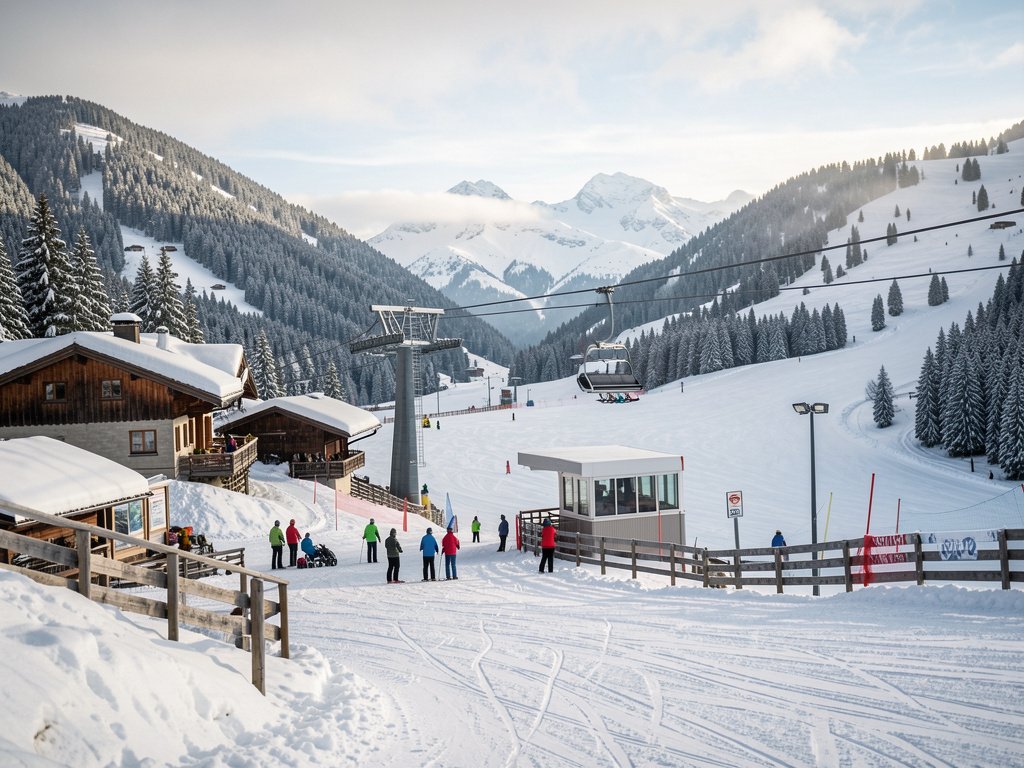 Webcam Saint Léger les Mélèzes : la station en direct